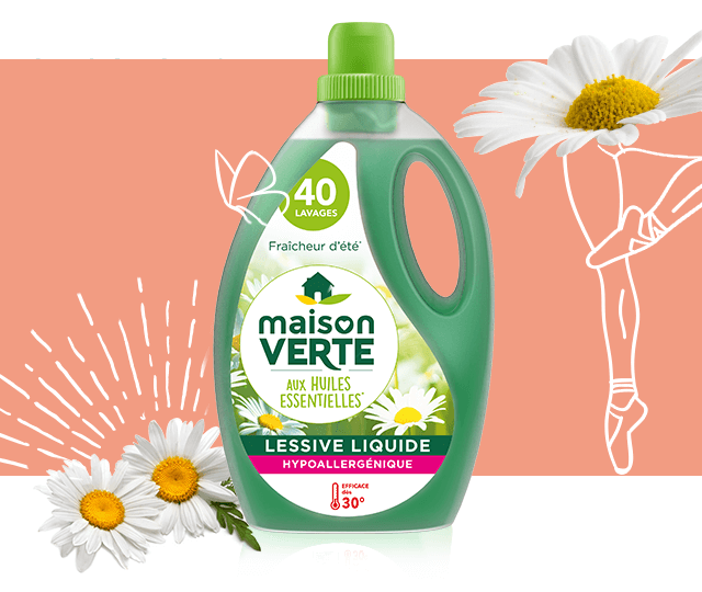 Recharge lessive liquide concentrée parfum fleuri 30 lavages - 1